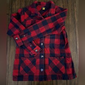 Cabela's Red and Black Plaid Shirt
